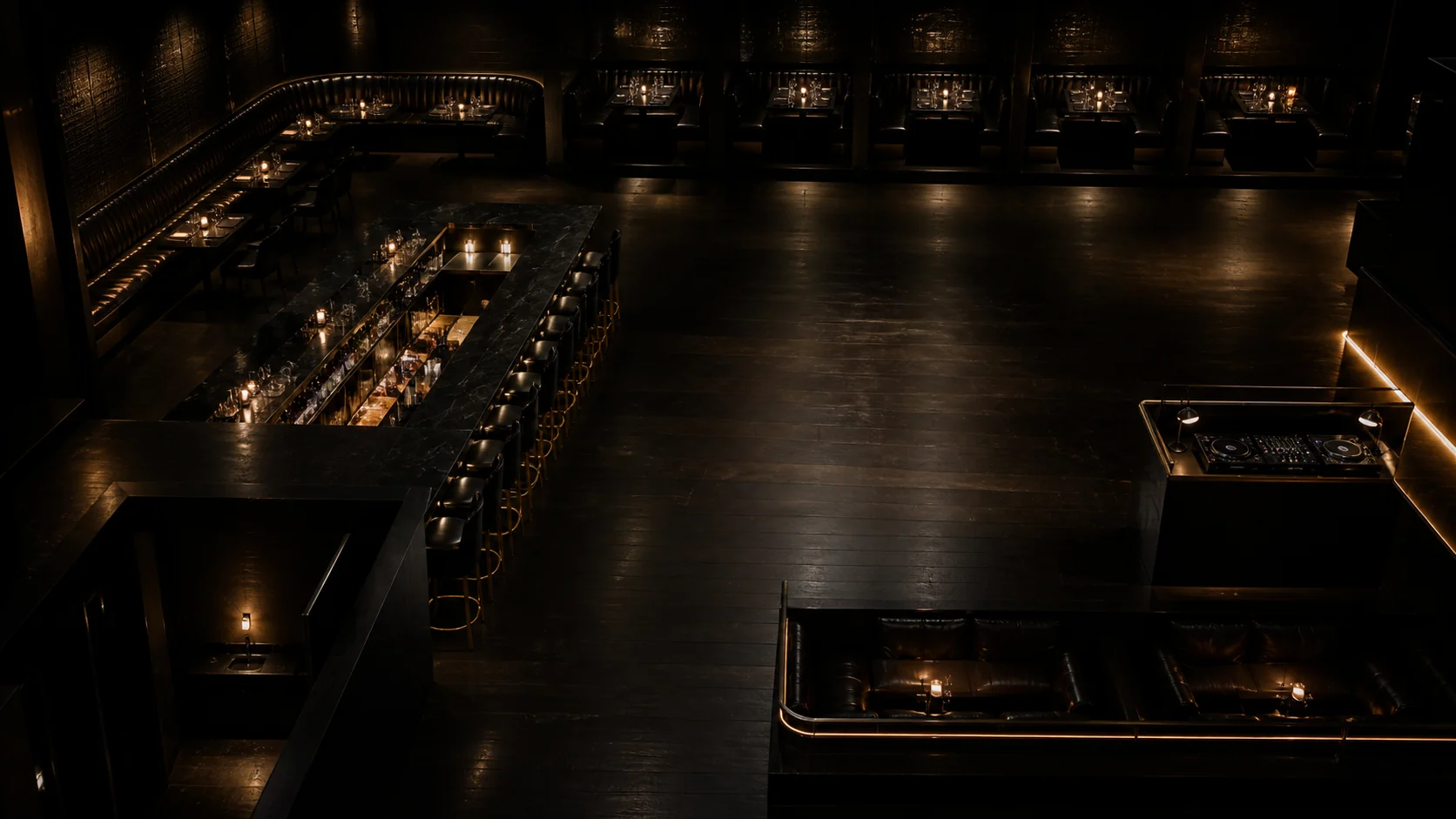 El salón de noche